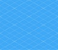 White isometric lines on a blue background. Architectural technical grid of strokes for the plan. Blueprint paper graphic texture Royalty Free Stock Photo