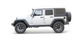 White jeep Royalty Free Stock Photo