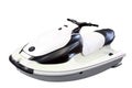 White jet ski isolated Royalty Free Stock Photo