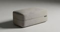 White Jewelry Box on Gray Background Royalty Free Stock Photo