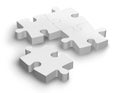 White jigsaw puzzle Royalty Free Stock Photo