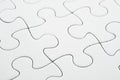 White jigsaw puzzle Royalty Free Stock Photo