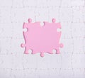 White jigsaw puzzle pattern background Royalty Free Stock Photo