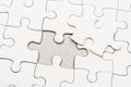 White jigsaw puzzle. Royalty Free Stock Photo