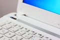 White Key Board Laptop Computer Royalty Free Stock Photo