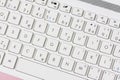 White Key Board Laptop Computer Royalty Free Stock Photo