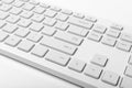 White Keyboard Keys, Macro Shot of Keyboard Buttons Royalty Free Stock Photo