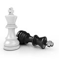 White king chess mate Royalty Free Stock Photo