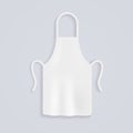 White kitchen aprons. Chef uniform for cooking. Vector illustration.