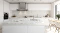 white kitchen with stainless steel stove 5 Royalty Free Stock Photo