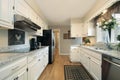 White kitchen in suburban home Royalty Free Stock Photo