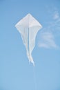 White kite against the blue sky