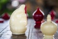 White knight, thai chess. Ultimate Brain Games, selective focus Royalty Free Stock Photo