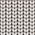 White knitted seamless pattern