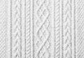 White knitted sweater background Royalty Free Stock Photo