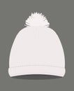 White knitted winter hat Royalty Free Stock Photo