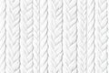 White Knitted Wool Texture Background Braided Cable Knit Fabric Design Royalty Free Stock Photo