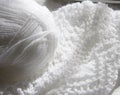 White knitting