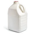 White 4L plastic milk mockup isolated on white background Royalty Free Stock Photo