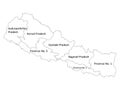 Map of Administrative Division of Nepal