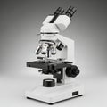 High quality laboratory microscope with multiple objectives and stage Royalty Free Stock Photo