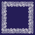 White Lace. Big Frame. Royalty Free Stock Photo