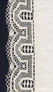 White lace border and material