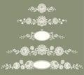 White Lace. Clip Art. Royalty Free Stock Photo