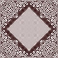 White Lace Doily. Romantic Background. Royalty Free Stock Photo