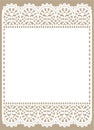 White Lace. Frame. Royalty Free Stock Photo