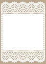 White Lace. Frame. Royalty Free Stock Photo