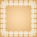 White lace frame Royalty Free Stock Photo