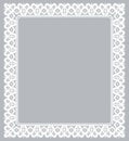 White lace frame Royalty Free Stock Photo