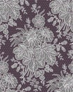 White Lace Seamless Pattern. Royalty Free Stock Photo