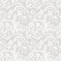 Lace seamless pattern with flowers Royalty Free Stock Photo