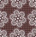 White Lace Seamless Pattern. Romantic Background. Royalty Free Stock Photo