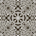 White Lace Seamless Pattern. Romantic Background. Royalty Free Stock Photo