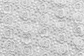 White lace with small flowers. No any trademark or restrict matter in this photo Royalty Free Stock Photo