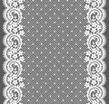 White Lace. Vertical Seamless Pattern. Royalty Free Stock Photo