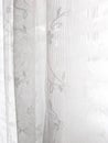 White Lace Window Blinds Abstract Pattern