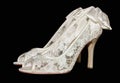 White Ladies Party Shoes Royalty Free Stock Photo