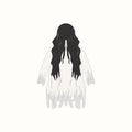 White Lady Cartoon Ghost Character Royalty Free Stock Photo