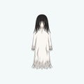 White Lady Cartoon Ghost Character Royalty Free Stock Photo