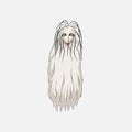 White Lady Cartoon Ghost Character Royalty Free Stock Photo
