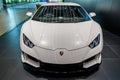 White Lamborghini Huracan Evo, supercar. Thailand, Bangkok 14 march 2024 Royalty Free Stock Photo