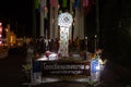 1 White Lanterns with Crowd in Loi Krathong Festival at Phayao Thailand