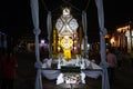 White Lanterns with Crowd in Loi Krathong Festival at Phayao Thailand