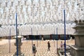 White Lanterns for the Dead on Buddha's Birthday at Bongeunsa Temple, Korea Royalty Free Stock Photo