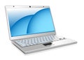 White laptop