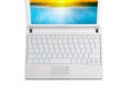White laptop with empty keys Royalty Free Stock Photo